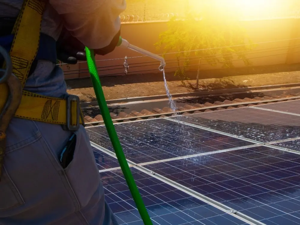 Solar array cleaning and maintenance