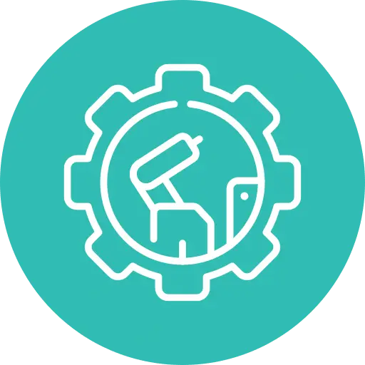 Resources and facilities icon for building maintenance services