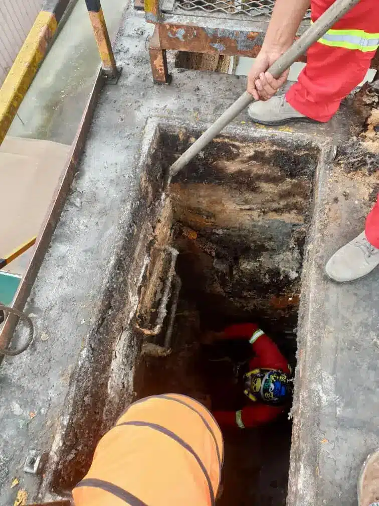 Professional confined space cleaning service