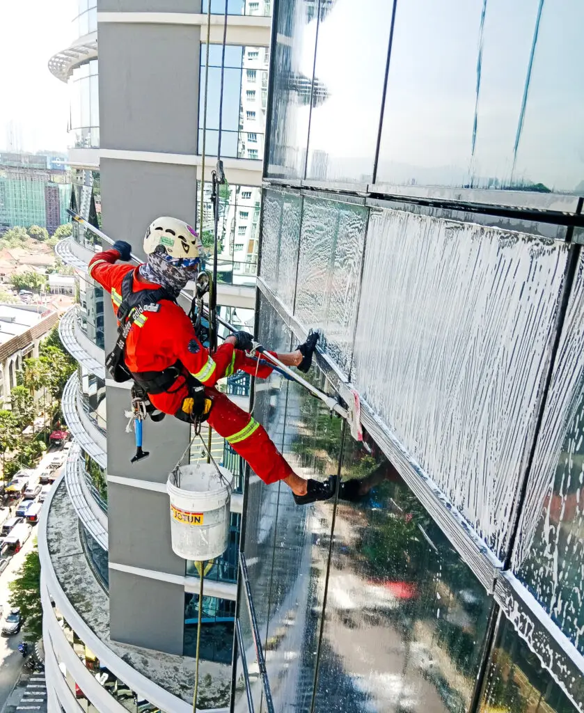 High-rise facade maintenance project by Vertical Pro